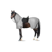 Vliegendeken voor paardrijden Horze Paso Fino met afneembare halsbedekking en UV-bescherming Titaan grijs Vliegendeken voor paardrijden Horze Paso Fino met afneembare halsbedekking en UV-bescherming Titaan grijs