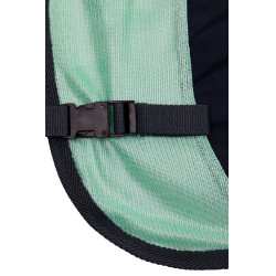 Couverture anti-mouches pour monter à cheval Horze Paso Fino avec couvre-cou amovible et protection UV Vert ruisseau