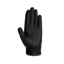 Gants d'équitation B Vertigo Laia femme avec logo imprimé Vert scarabée Gants d'équitation B Vertigo Laia femme avec logo imprimé Vert scarabée