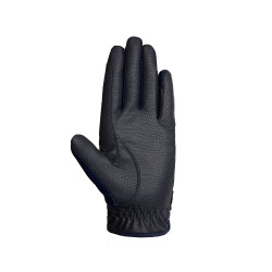 Gants d'équitation B Vertigo Laia femme avec logo imprimé Marine foncé Bleu Gants d'équitation B Vertigo Laia femme avec logo imprimé Marine foncé Bleu
