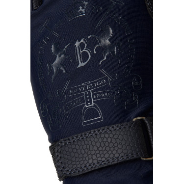 Gants d'équitation B Vertigo Laia femme avec logo imprimé Marine foncé Gants d'équitation B Vertigo Laia femme avec logo imprimé Marine foncé