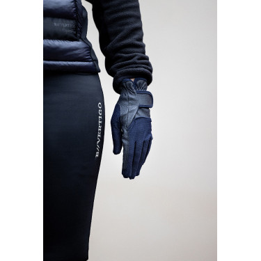 Gants d'équitation d'été B Vertigo Carla Mesh femme Marine foncé Bleu