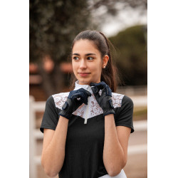 Gants d'équitation d'été B Vertigo Carla Mesh femme Marine foncé Bleu