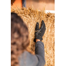 Gants d'équitation d'hiver Horze Ava enfant Noir Gants d'équitation d'hiver Horze Ava enfant Noir