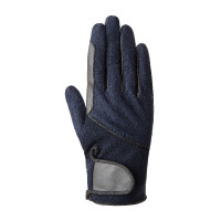 Zomerrijhandschoenen Horze Leni dames Donker marineblauw