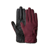 Gants d'équitation été Horze Nichelle femme Noir
