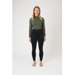 Legging d'équitation B Vertigo Caitlin taille haute et fond intégral femme Gris anthracité foncé