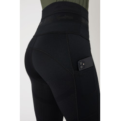 Legging d'équitation B Vertigo Caitlin taille haute et fond intégral femme Gris anthracité foncé