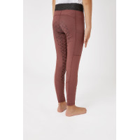 Paardrijlegging silicone Horze Leighton Junior met full grip en warme voering Rood roan Paardrijlegging silicone Horze Leighton Junior met full grip en warme voering Rood roan
