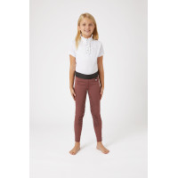 Paardrijlegging silicone Horze Leighton Junior met full grip en warme voering Rood roan Paardrijlegging silicone Horze Leighton Junior met full grip en warme voering Rood roan