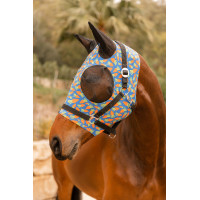 Masque anti-mouches Horze élastique à enfiler Jaune banane