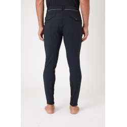 Rijbroek met kniestukken B Vertigo Damien heren Donker antracietgrijs