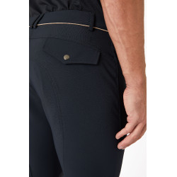 Rijbroek met kniestukken B Vertigo Damien heren Donker antracietgrijs