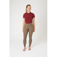 Pantalon d'équitation basanes Grip Horze Grand Prix Pro femme Marron gris fer