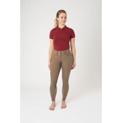 Pantalon d'équitation basanes Grip Horze Grand Prix Pro femme Marron gris fer Pantalon d'équitation basanes Grip Horze Grand Prix Pro femme Marron gris fer