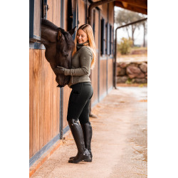 Broek met volledige grip voor alle seizoenen Horze Mira Zwart Broek met volledige grip voor alle seizoenen Horze Mira Zwart
