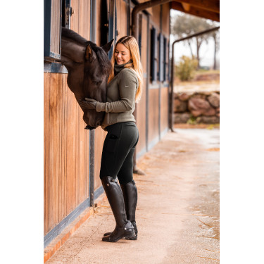 Broek met volledige grip voor alle seizoenen Horze Mira Zwart Broek met volledige grip voor alle seizoenen Horze Mira Zwart