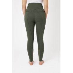 Pantalon d'équitation fond intégral grip toutes saisons Horze Mira Vert scarabée Pantalon d'équitation fond intégral grip toutes saisons Horze Mira Vert scarabée