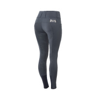 Paardrijbroek met volledige zit Meghan B Vertigo hoge taille dames Donker marineblauw