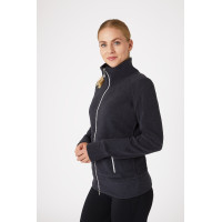 Fleece paardrijjas Horze Ellie dames Donker marineblauw