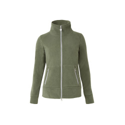Veste d'équitation polaire Horze Ellie femme Vert scarabée Veste d'équitation polaire Horze Ellie femme Vert scarabée