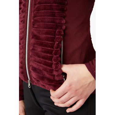 Gestreepte fleece paardrijjas Horze Della dames Gestreepte fleece paardrijjas Horze Della dames
