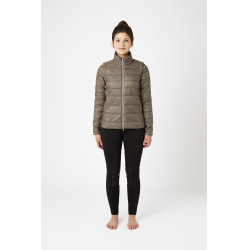 Doudoune Horze Natalie manches amovibles femme Marron morille