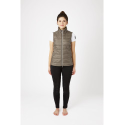 Doudoune Horze Natalie manches amovibles femme Marron morille