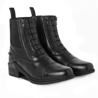 Boots Horze cuir Horze Kingston double fermeture éclair femme Noir Boots Horze cuir Horze Kingston double fermeture éclair femme Noir