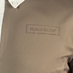 Polo homme Bankso manches longues Flags & Cup Blanc