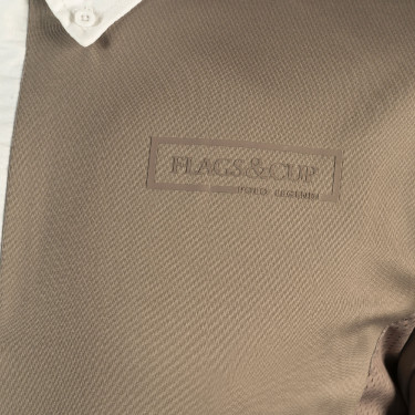 Polo homme Bankso manches longues Flags & Cup Blanc