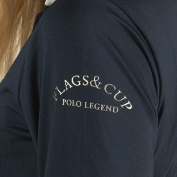 Polo Kavala femme manches longues Flags & Cup Bleu marine Polo Kavala femme manches longues Flags & Cup Bleu marine