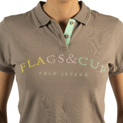 Kinderpolo Kalamata Flags & Cup Taupe