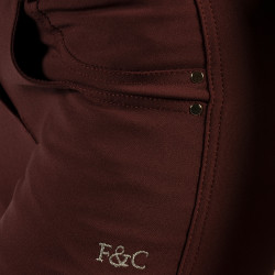 Pantalon Flags & Cup Pampelone femme Bordeaux Pantalon Flags & Cup Pampelone femme Bordeaux