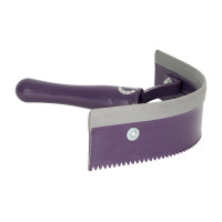 PVC gebogen warmte mes met rubber Imperial Riding Donkerpaars Bordeaux