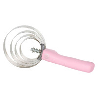 Ronde metalen rosborstel met handvat Imperial Riding Roze