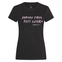 T-shirt Imperial Riding Horses First Zwart