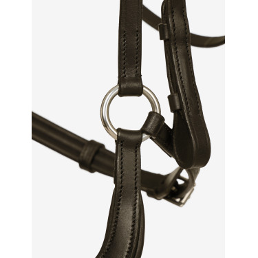 Bridon LeMieux Arika Duitse neusriem Bruin / zilver