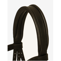 Bridon LeMieux Arika Duitse neusriem Bruin / zilver