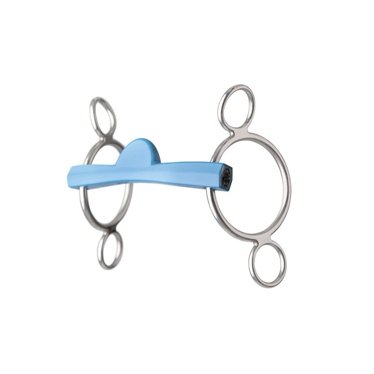Mors réglable Metalab Flexi 3 anneaux demi-lune Mors réglable Metalab Flexi 3 anneaux demi-lune