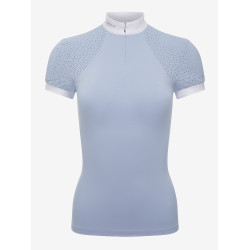 Polo de concours LeMieux Olivia manches courtes Mist Bleu