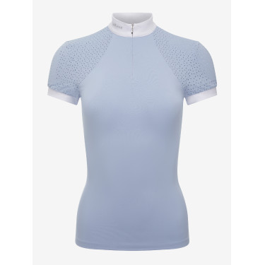 Polo de concours LeMieux Olivia manches courtes Mist Bleu