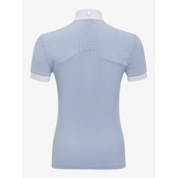 Polo de concours LeMieux Olivia manches courtes Mist Bleu