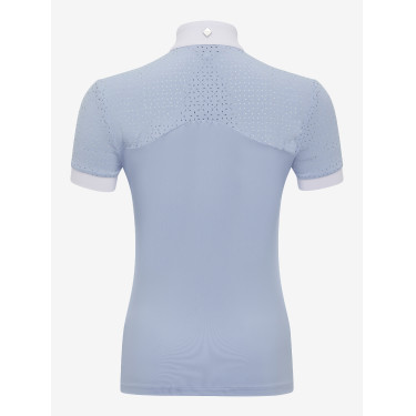 Polo de concours LeMieux Olivia manches courtes Mist Bleu