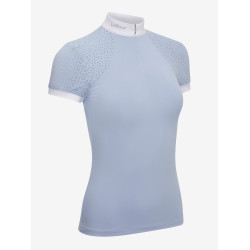 Polo de concours LeMieux Olivia manches courtes Mist Bleu