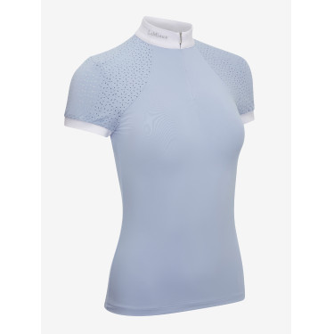 Polo de concours LeMieux Olivia manches courtes Mist Bleu