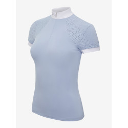 Polo de concours LeMieux Olivia manches courtes Mist Bleu