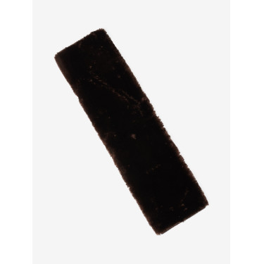 Fourreau de sangle de dressage LeMieux Simuwool à enfiler Marron