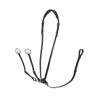 Martingale à anneaux Kudos LeMieux Noir / argent Martingale à anneaux Kudos LeMieux Noir / argent