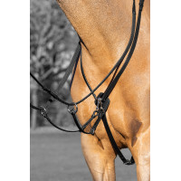 Martingale à anneaux Kudos LeMieux Noir / argent Martingale à anneaux Kudos LeMieux Noir / argent